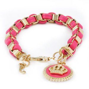 Ladies Juicy Couture Box Chain Leather Bracelet